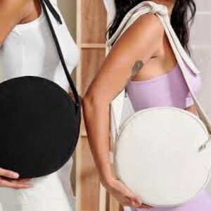 Dagne Dover Black Luna Round Shoulder Bag